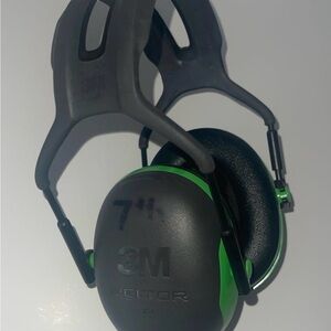 Peltor Black and Green Earmuffs